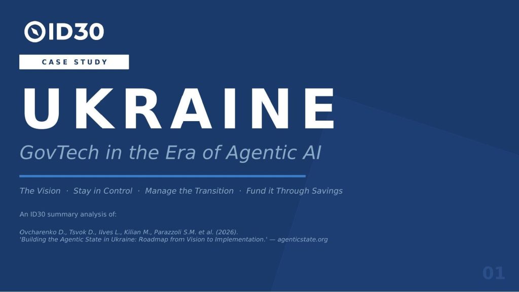 Cover page of the AI enabling foundations for future-proof DPI: the era of proactive government deck