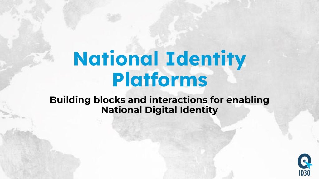 Cover page of the National ID Platforms — building complex systems that deliver simple user experience deck